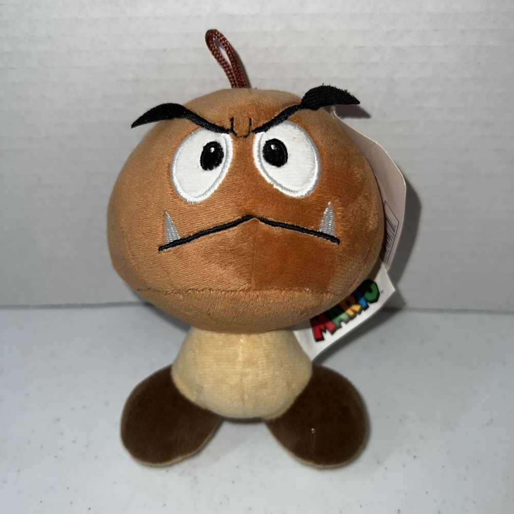 Nintendo Super Mario World Plush Goomba Toy Doll 6" Switch NES Goodstuff